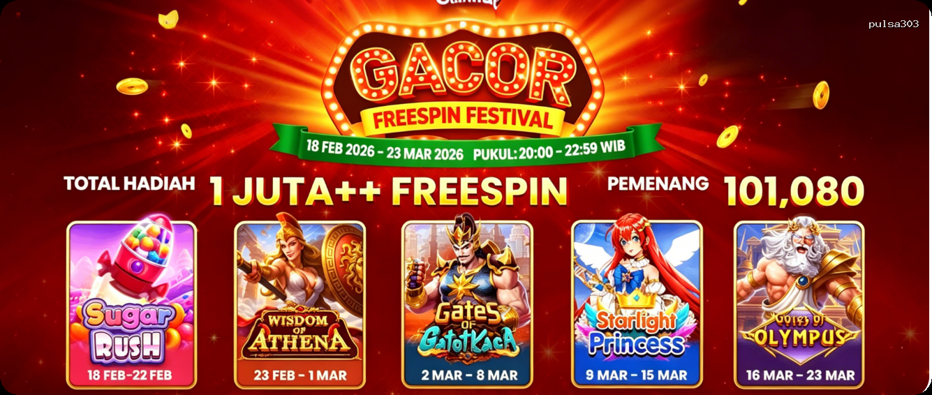 Login pulsa303 Sekarang Bonus Melimpah
